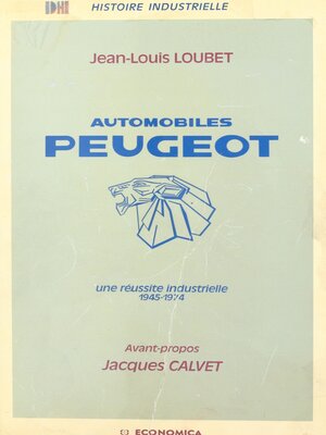 cover image of Automobiles Peugeot